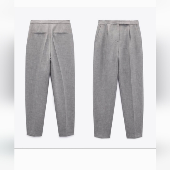 Zara suit Coord oversized doublebreast blazer M & menswear straight leg pants M - Picture 5 of 9